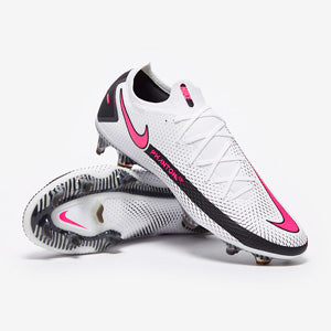 Nike Phantom GT Elite FG Football Boots White/Pink Blast/Black