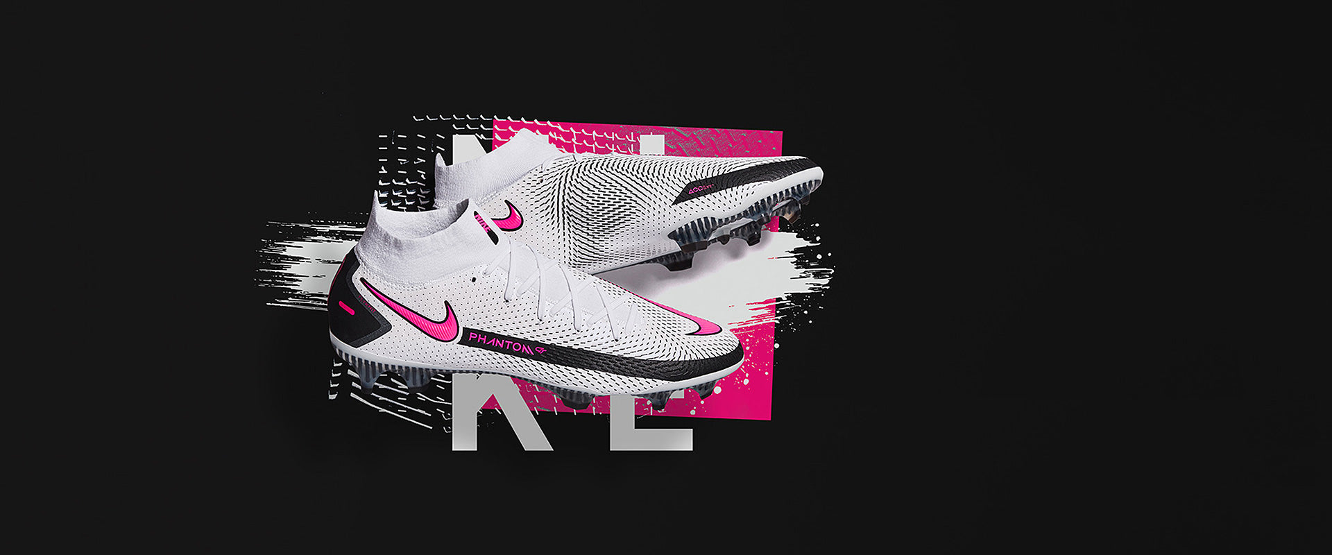 Nike Phantom GT Elite DF FG Football Boots White/Pink Blast/Black