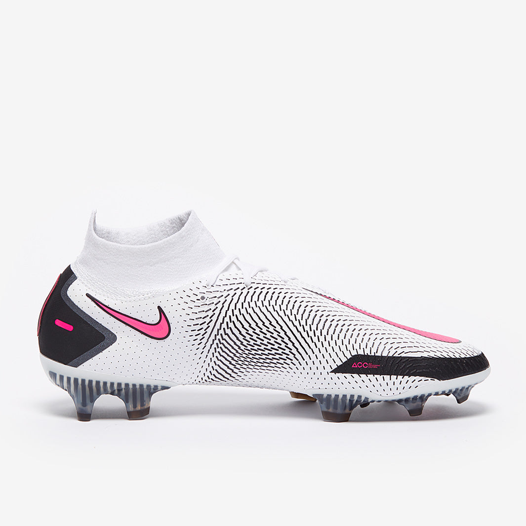Nike Phantom GT Elite DF FG Football Boots White/Pink Blast/Black