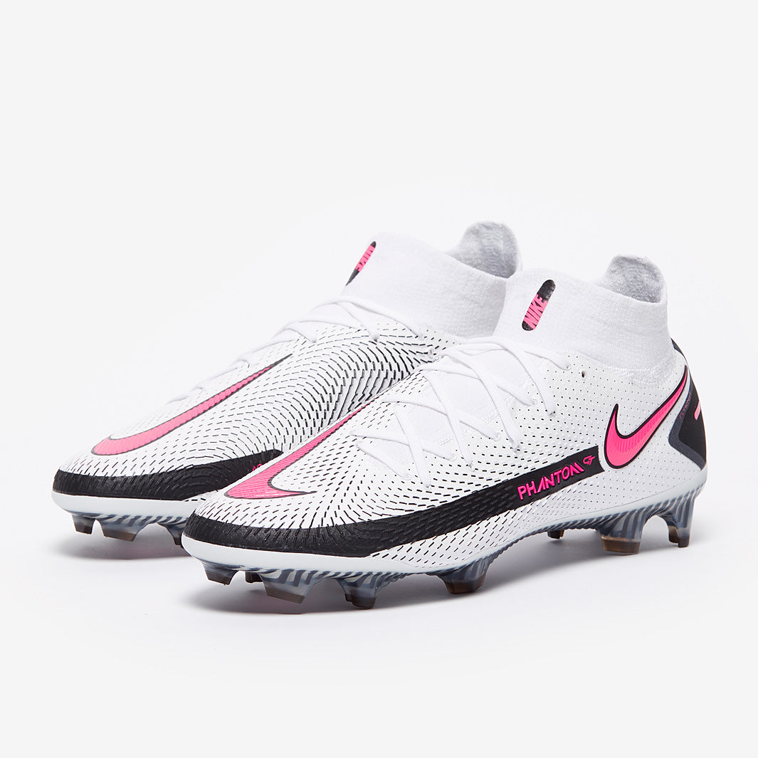 Nike Phantom GT Elite DF FG Football Boots White/Pink Blast/Black