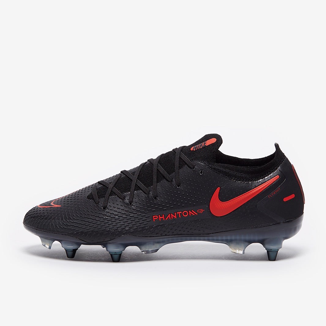 Nike Phantom GT Elite SG-PRO Anti-Clog Football Boots Black/Chile Red/Dark Smoke Grey