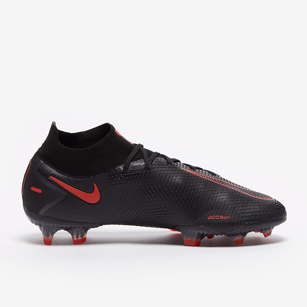 Nike Phantom GT Elite DF FG Football Boots Black/Chile Red/Dark Smoke Grey