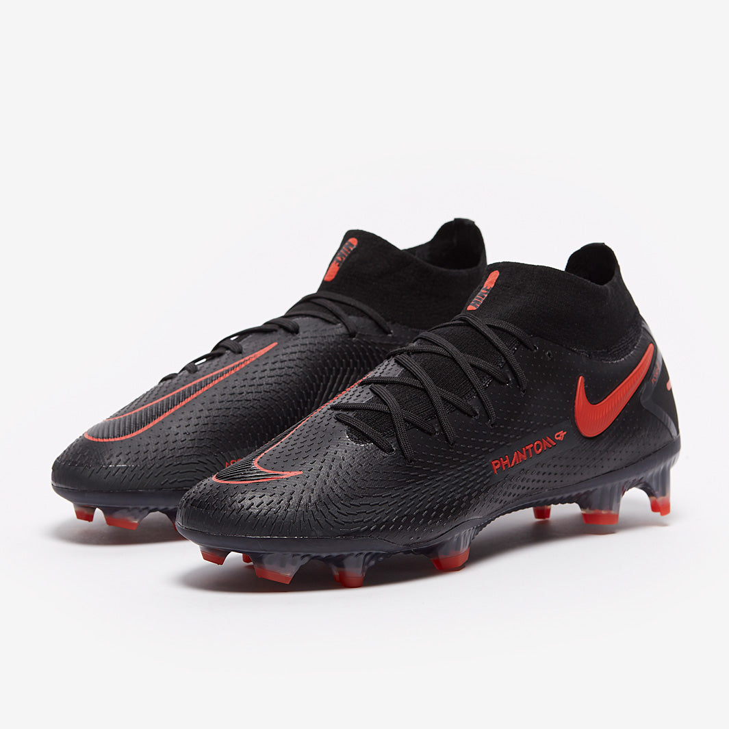 Nike Phantom GT Elite DF FG Football Boots Black/Chile Red/Dark Smoke Grey