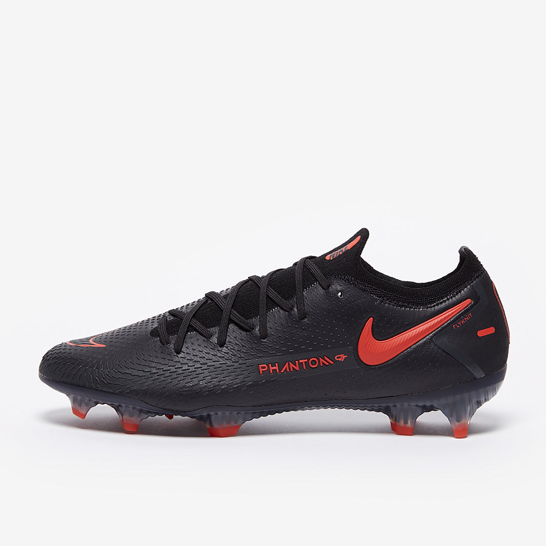 Nike Phantom GT Elite FG Football Boots Black/Chile Red/Dark Smoke Grey