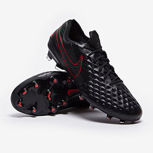 Nike Tiempo Legend VIII Elite FG Football Boots Black/Dark Smoke Grey/Chile Red