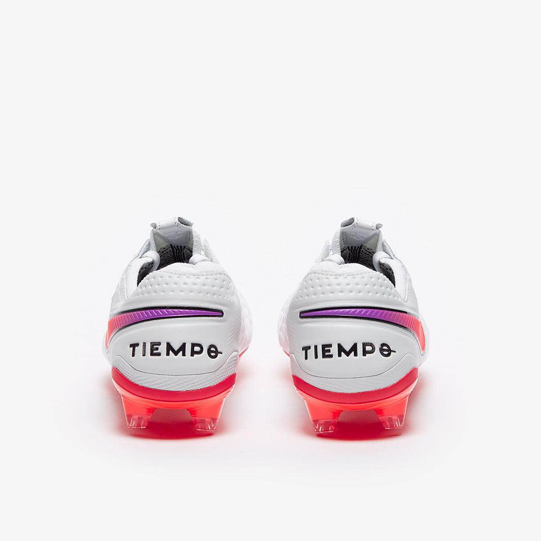 Nike Tiempo Legend VIII Elite FG Football Boots White/Flash Crimson/Photon Dust