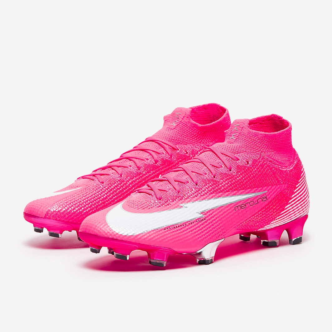 Nike Mercurial Superfly VII Elite FG x Mbappé Football Boots Pink Blast/White/Black