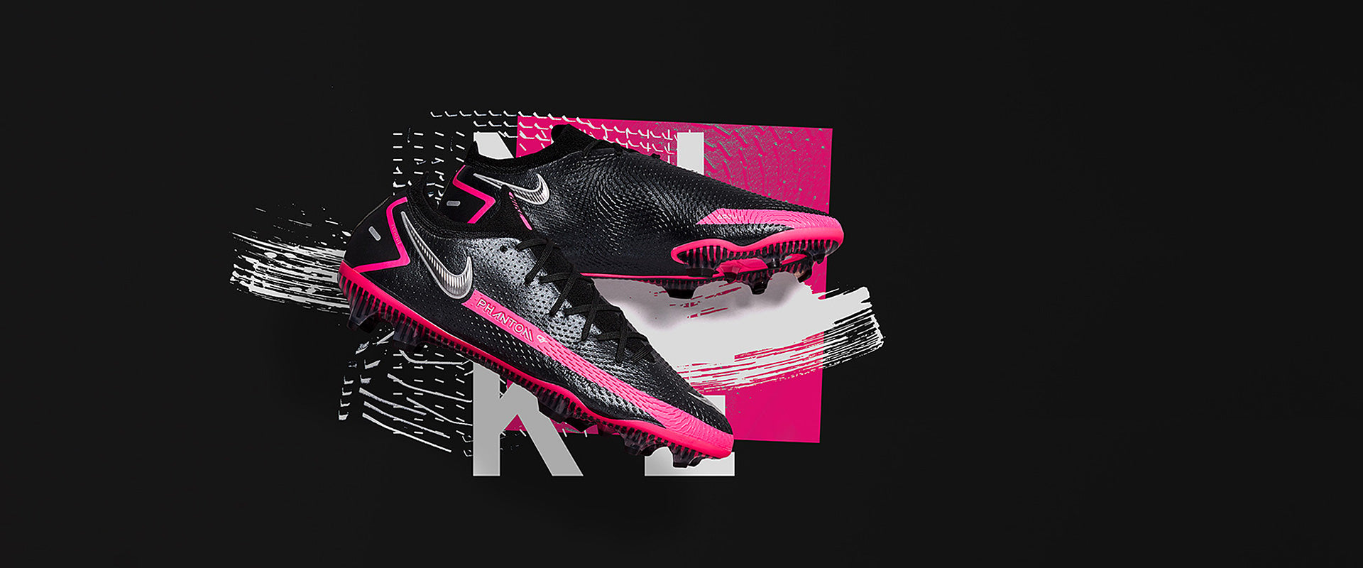 Nike Phantom GT Elite FG Football Boots Black/Silver/Pink Blast