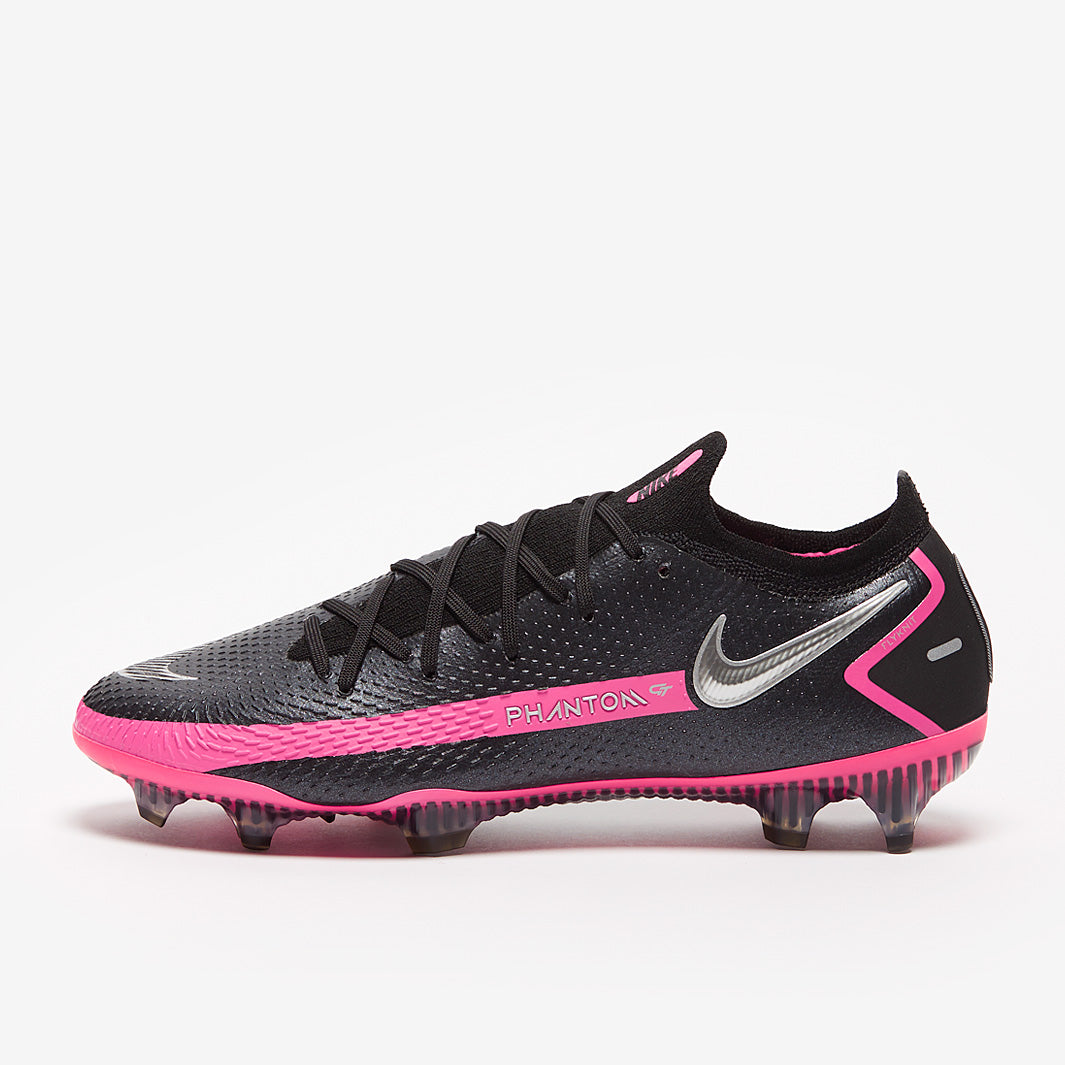 Nike Phantom GT Elite FG Football Boots Black/Silver/Pink Blast