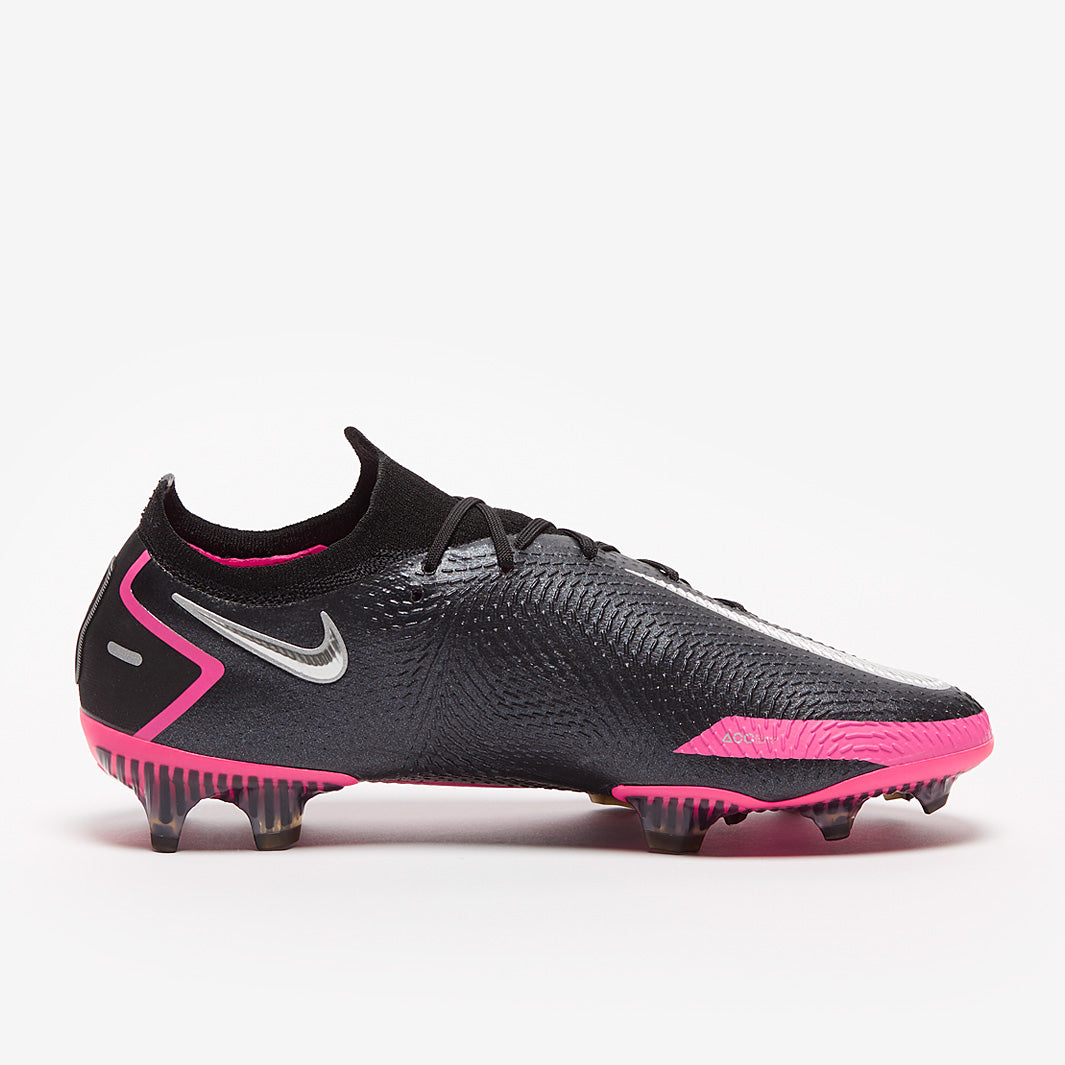 Nike Phantom GT Elite FG Football Boots Black/Silver/Pink Blast