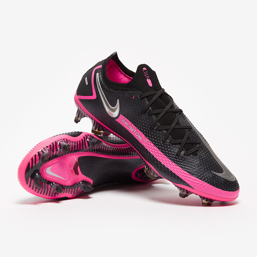 Nike Phantom GT Elite FG Football Boots Black/Silver/Pink Blast