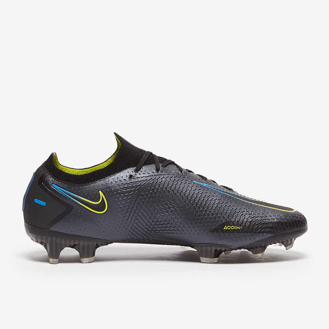 Nike Phantom GT Elite FG Football Boots Black/Cyber/Light Photo Blue