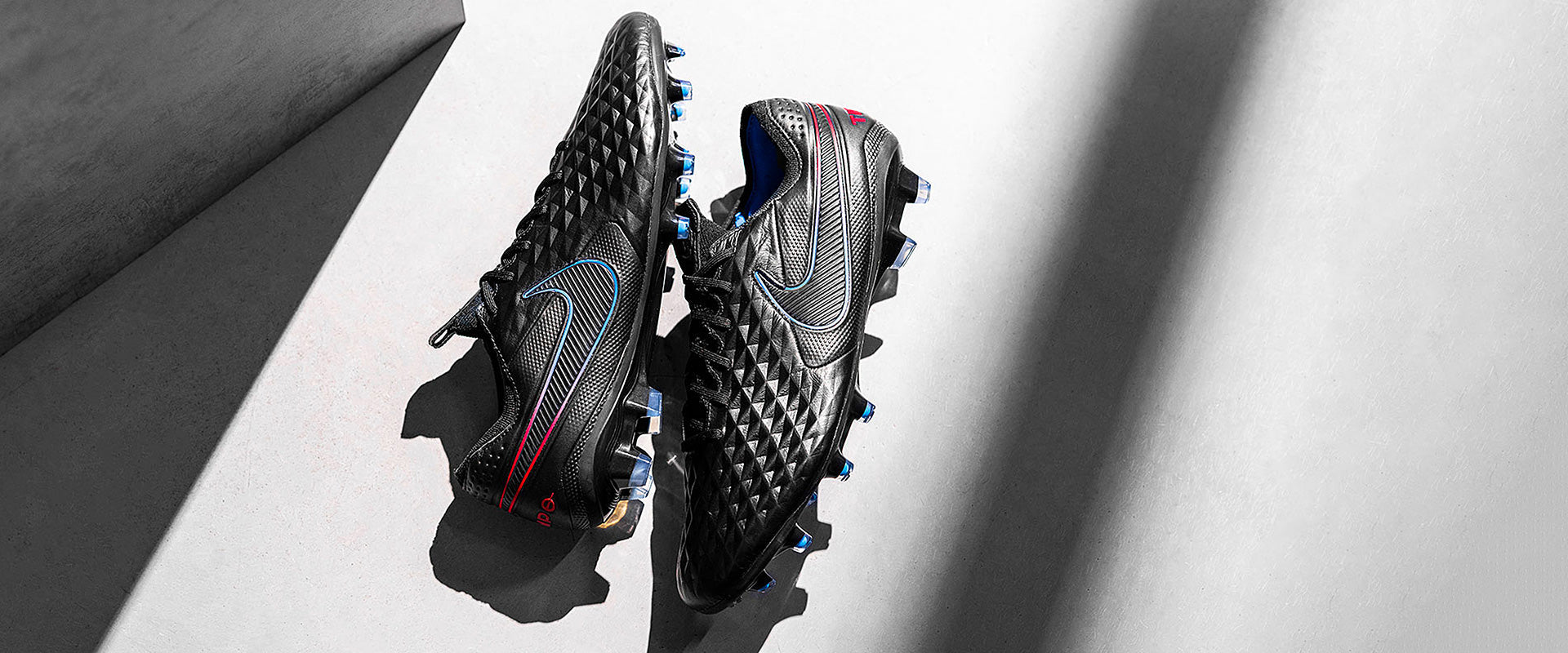 Nike Tiempo Legend VIII Elite FG Football Boots Black/Siren Red/Light Photo Blue