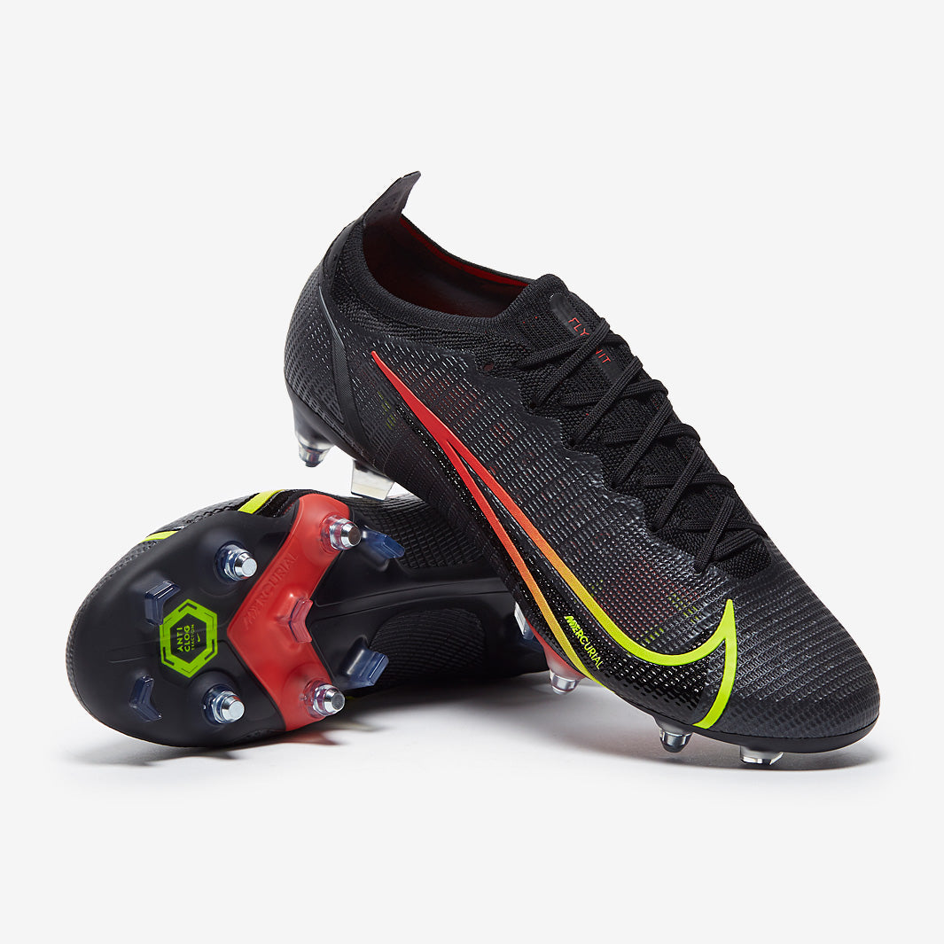 Nike Mercurial Vapor 14 Elite SG-PRO Anti-Clog Football Boots Black/Cyber/Off Noir