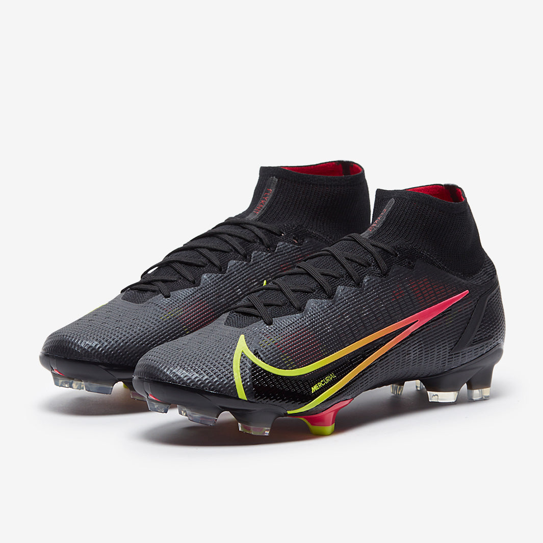 Nike Mercurial Superfly VIII Elite FG Football Boots Black/Cyber/Off Noir