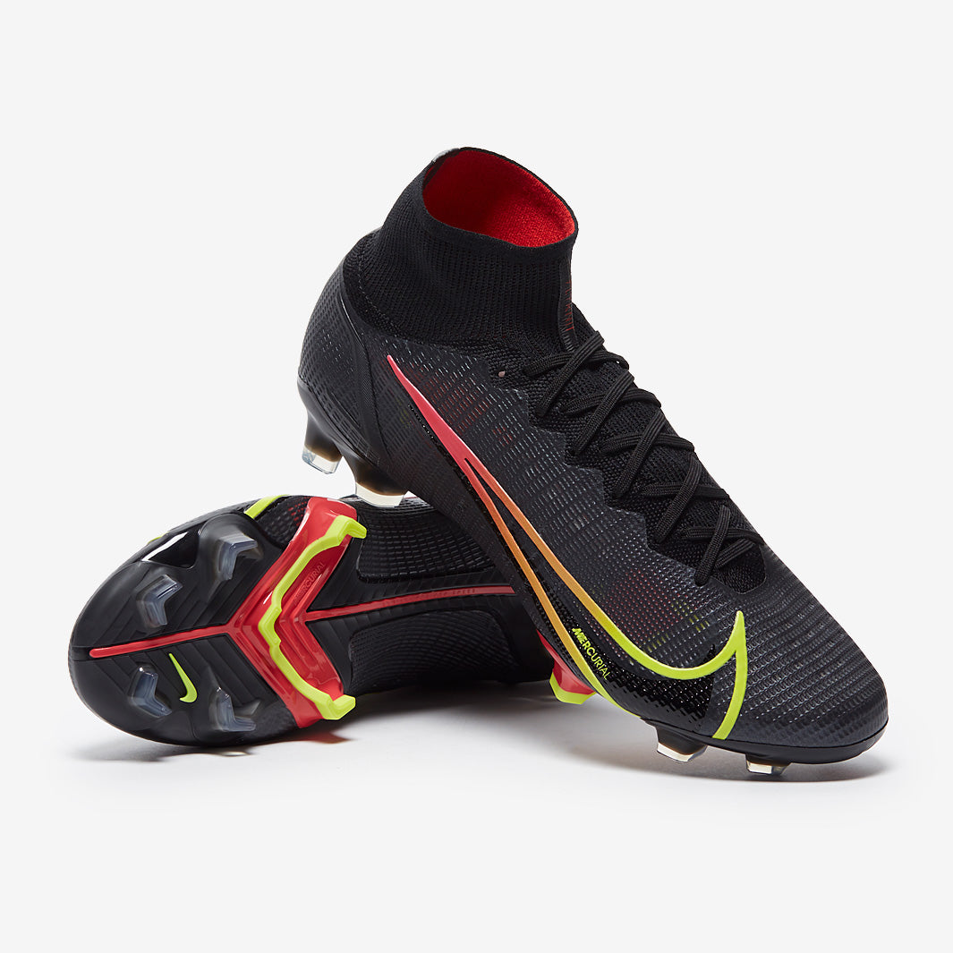 Nike Mercurial Superfly VIII Elite FG Football Boots Black/Cyber/Off Noir