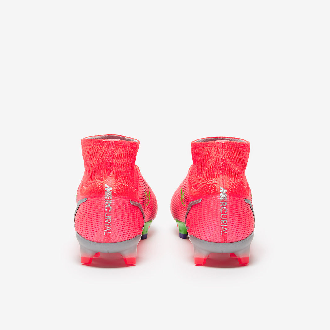 Nike Mercurial Superfly VIII Elite FG Football Boots Bright Crimson/Metallic Silver