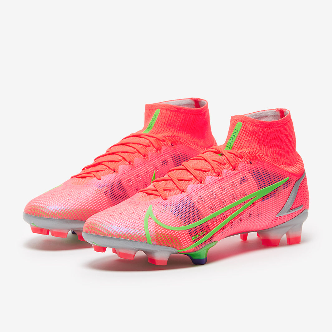 Nike Mercurial Superfly VIII Elite FG Football Boots Bright Crimson/Metallic Silver
