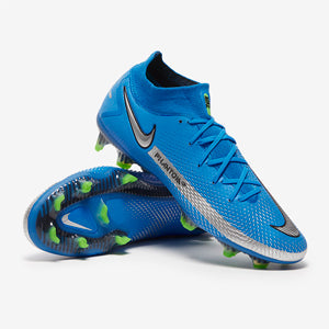 Nike Phantom GT Elite DF FG Football Boots Photo Blue/Metallic Silver/Rage Green