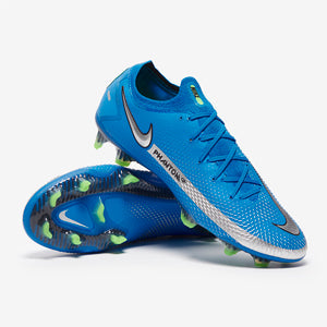 Nike Phantom GT Elite FG Football Boots Photo Blue/Metallic Silver/Rage Green
