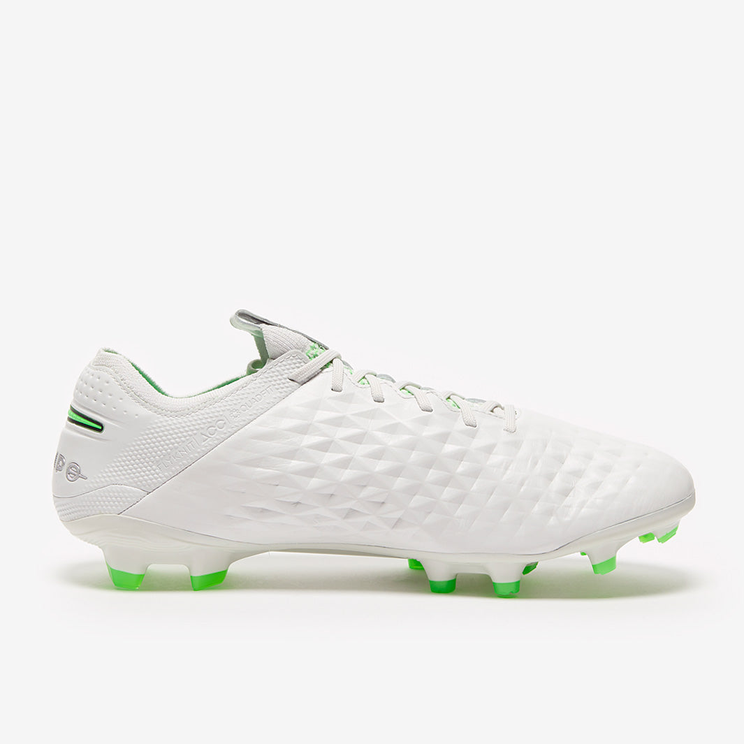 Nike Tiempo Legend VIII Elite FG Football Boots Platinum Tint/Rage Green