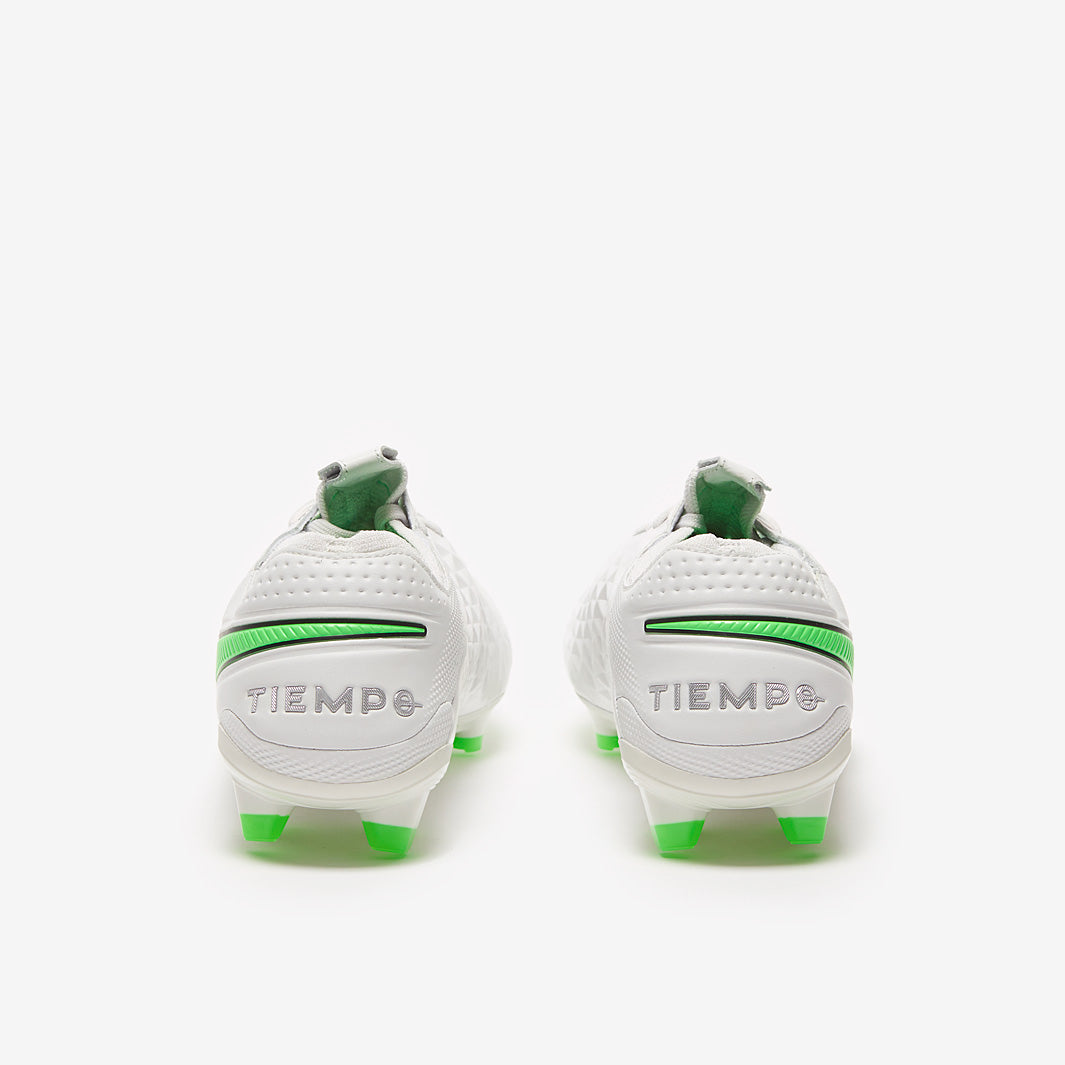Nike Tiempo Legend VIII Elite FG Football Boots Platinum Tint/Rage Green