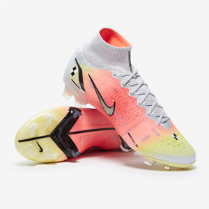 Nike Dream Speed Mercurial Superfly VIII Elite FG Football Boots White/Metallic Silver/Pure Platinum