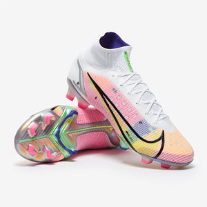 Nike Mercurial Superfly Dragonfly 8 Elite FG Football Boots White/Metallic Silver/Dark Raisin