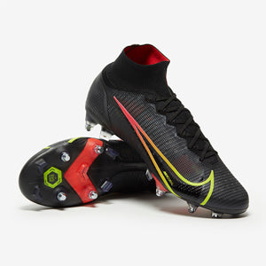 Nike Mercurial Superfly VIII Elite SG-PRO Anti-Clog Football Boots Black/Cyber/Off Noir