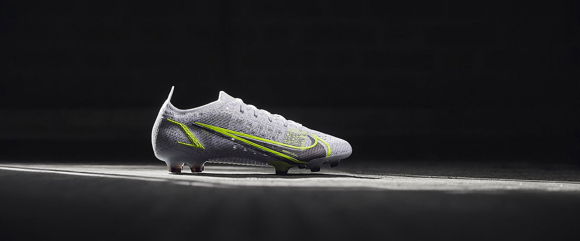 Nike Mercurial Vapor 14 Elite FG Football Boots White/Black Metallic/Silver Volt