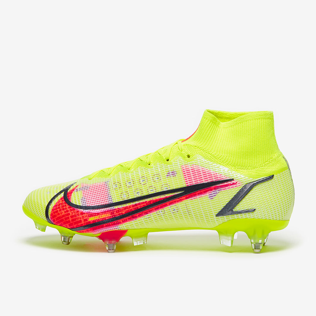 Nike Mercurial Superfly VIII Elite DF SG-PRO AC Football Boots Volt/Bright Crimson/Black
