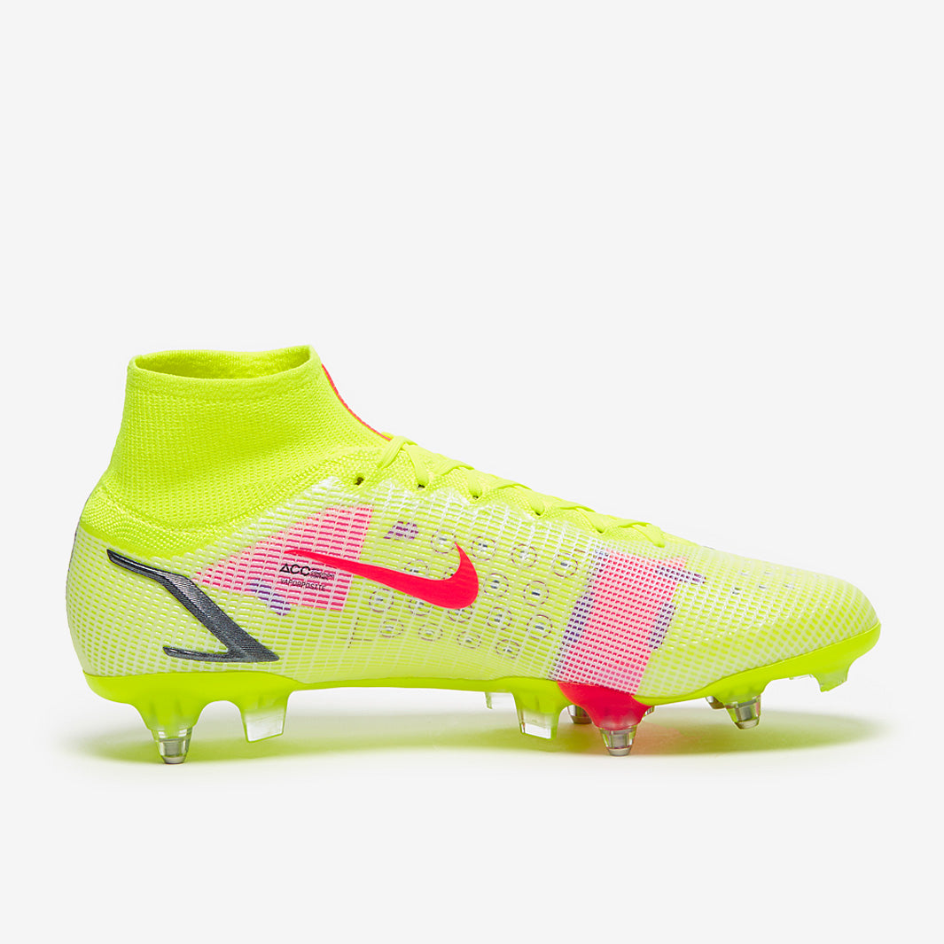 Nike Mercurial Superfly VIII Elite DF SG-PRO AC Football Boots Volt/Bright Crimson/Black