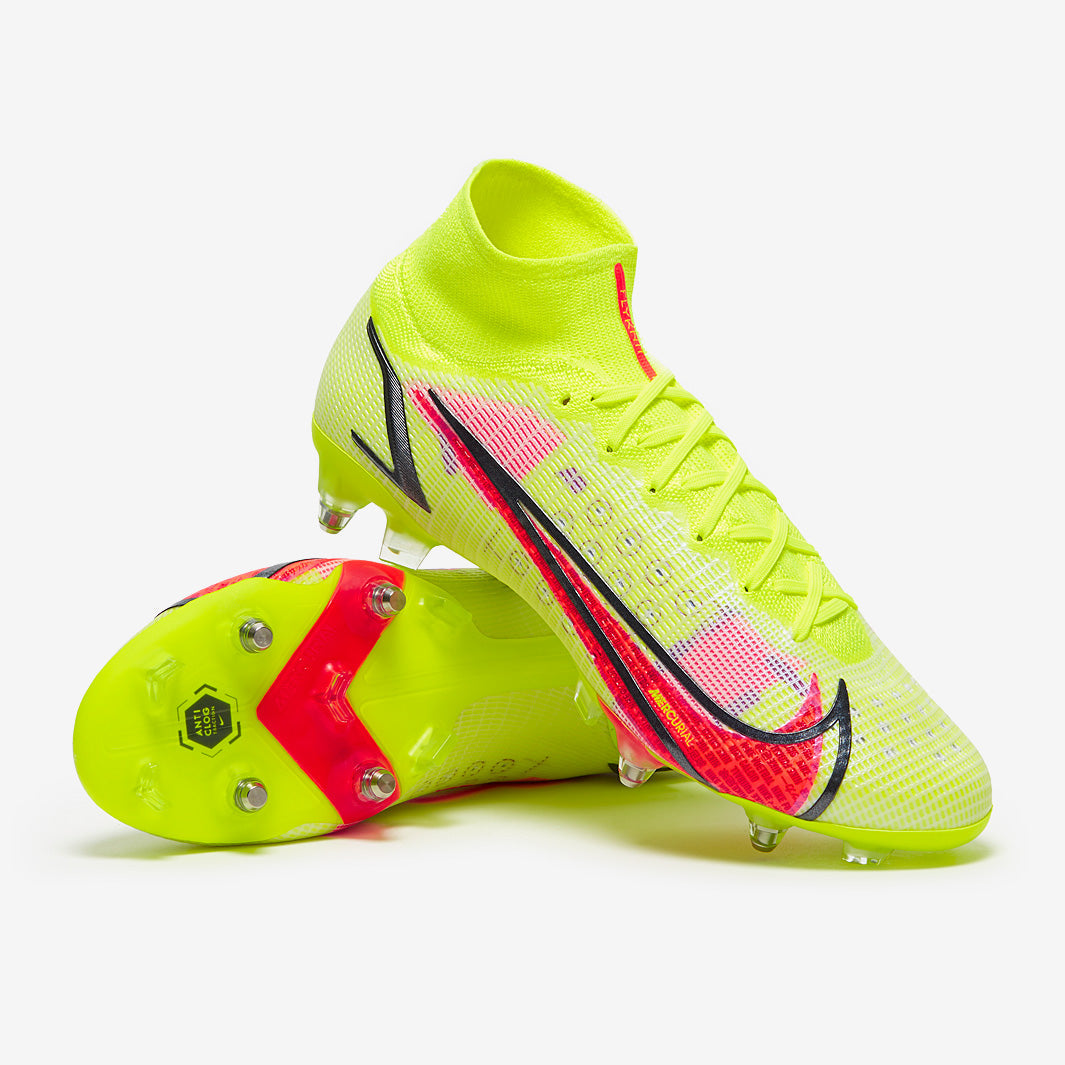 Nike Mercurial Superfly VIII Elite DF SG-PRO AC Football Boots Volt/Bright Crimson/Black