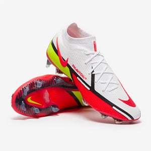 Nike Phantom GT II Elite FG Football Boots White/Bright Crimson/Volt
