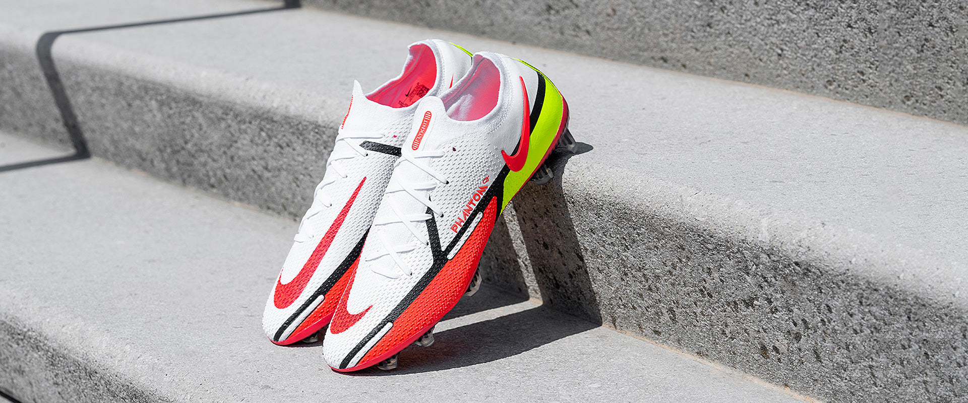 Nike Phantom GT II Elite FG Football Boots White/Bright Crimson/Volt-Black
