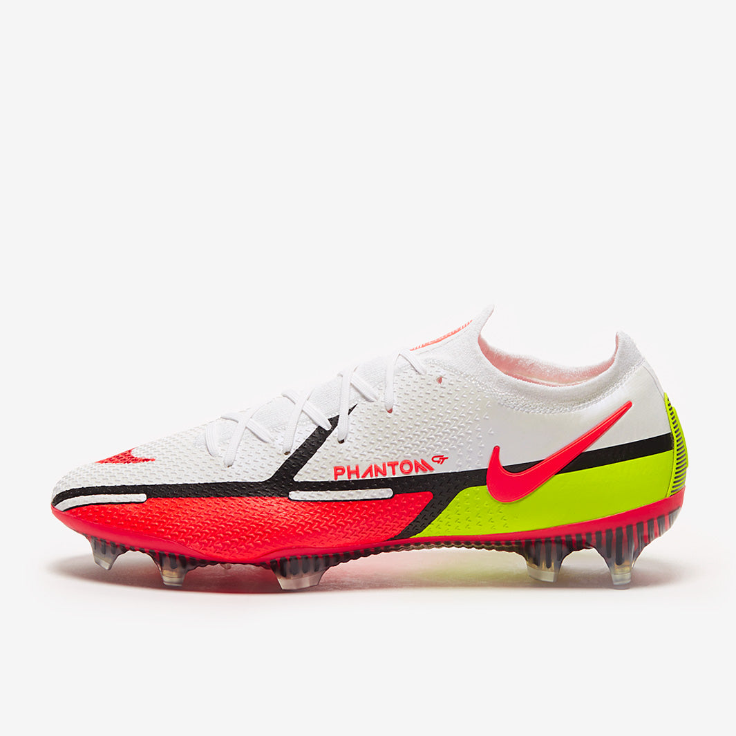 Nike Phantom GT II Elite FG Football Boots White/Bright Crimson/Volt-Black