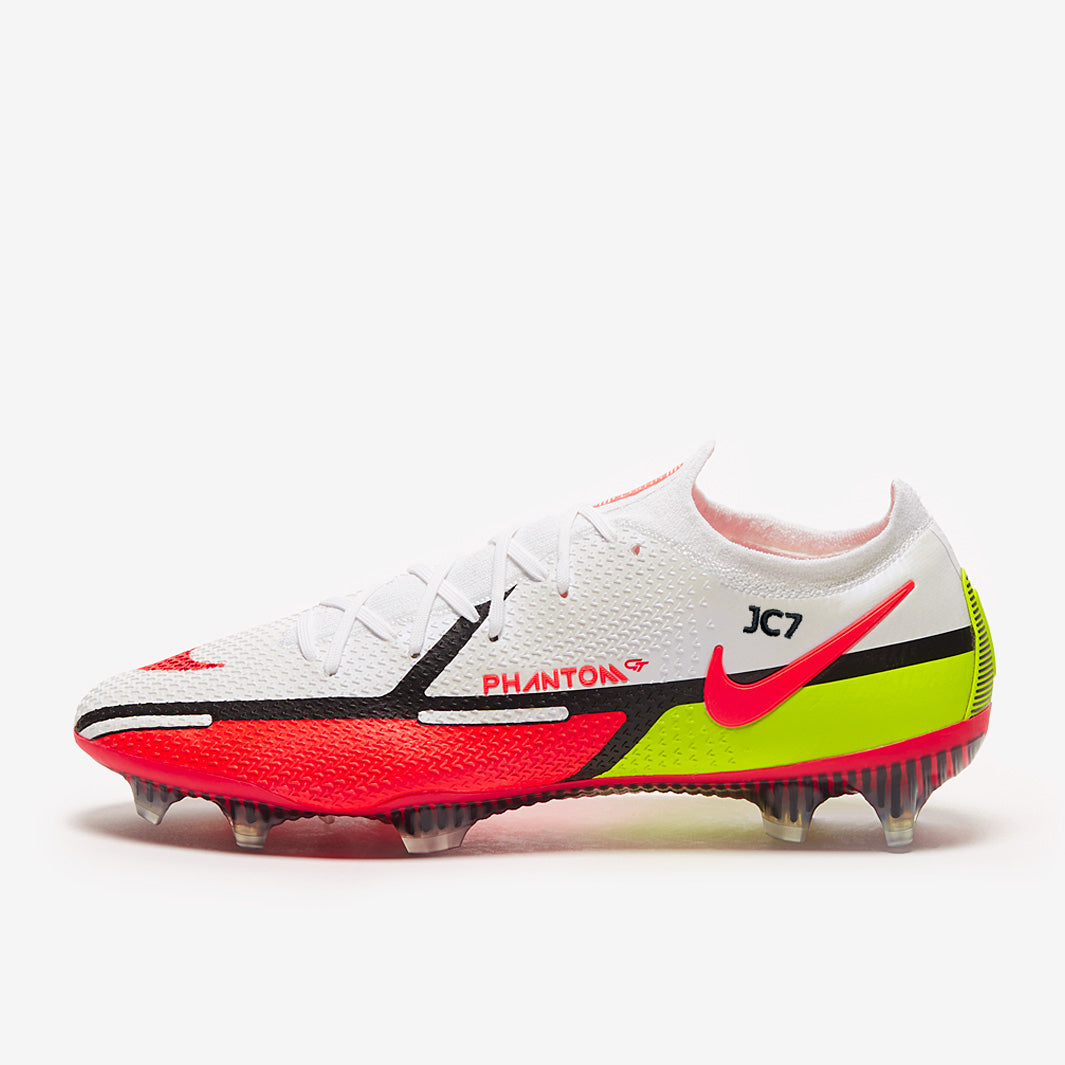 Nike Phantom GT II Elite FG Football Boots White/Bright Crimson/Volt-Black