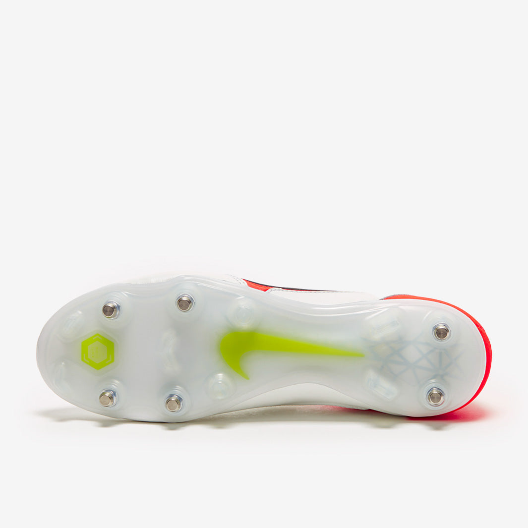 Nike Tiempo Legend IX Elite SG-Pro AC Football Boots White/Volt/Bright Crimson