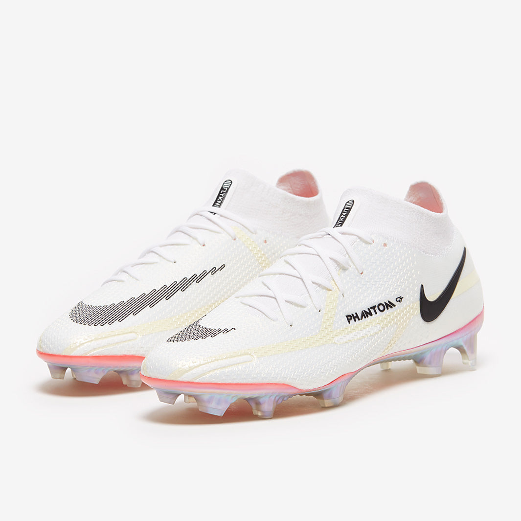 Nike Phantom GT II Elite FG Football Boots White/Black/Bright Crimson/Pink Blast