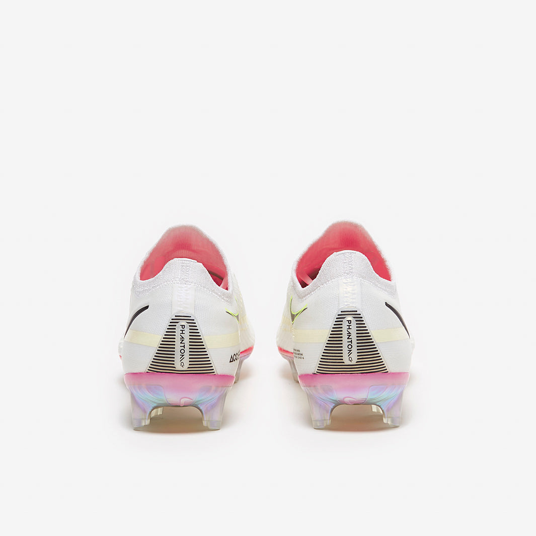 Nike Phantom GT II Elite FG Football Boots White/Black/Bright Crimson/Pink Blast