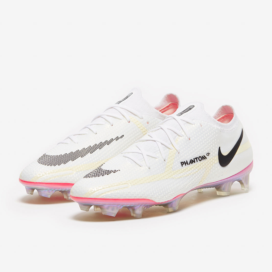 Nike Phantom GT II Elite FG Football Boots White/Black/Bright Crimson/Pink Blast