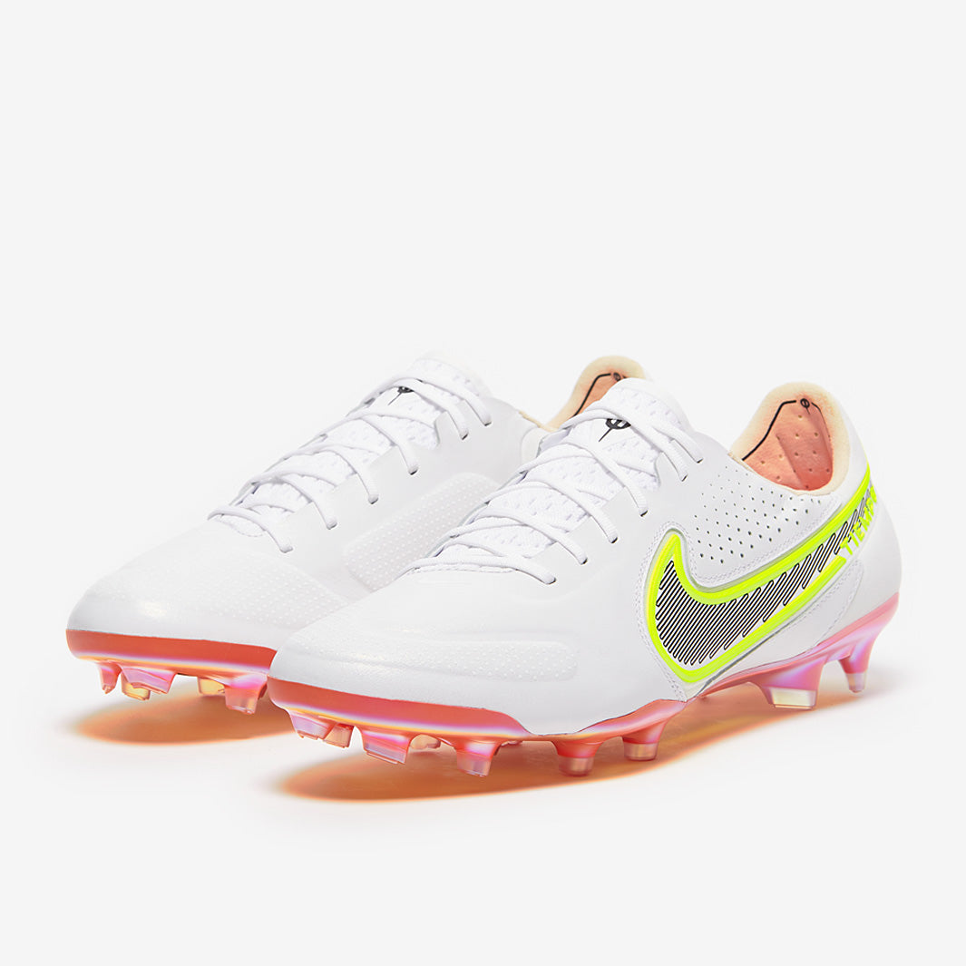 Nike Tiempo Legend IX Elite FG Football Boots White/Black/Bright Crimson/Pink Blast