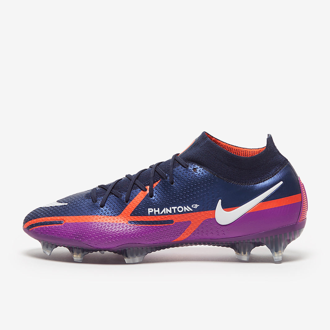 Nike Phantom GT II Elite DF FG Football Boots College Navy/White/Vivid Purple