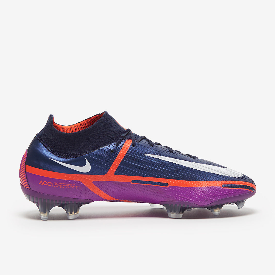 Nike Phantom GT II Elite DF FG Football Boots College Navy/White/Vivid Purple