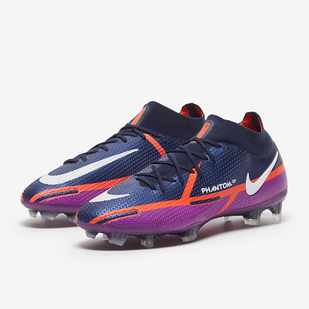 Nike Phantom GT II Elite DF FG Football Boots College Navy/White/Vivid Purple