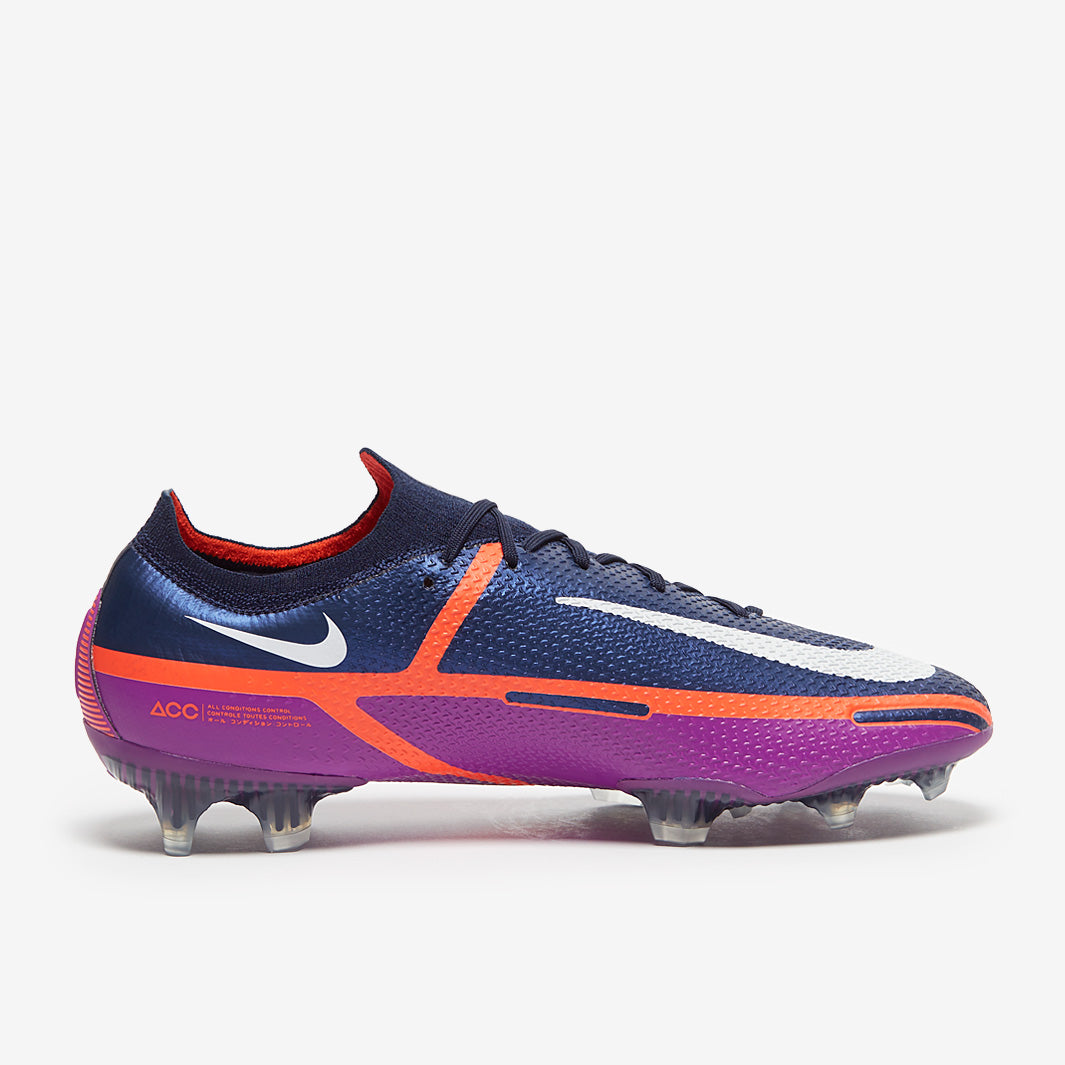 Nike Phantom GT II Elite FG Football Boots College Navy/White/Vivid Purple