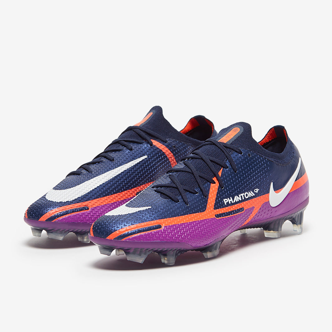 Nike Phantom GT II Elite FG Football Boots College Navy/White/Vivid Purple