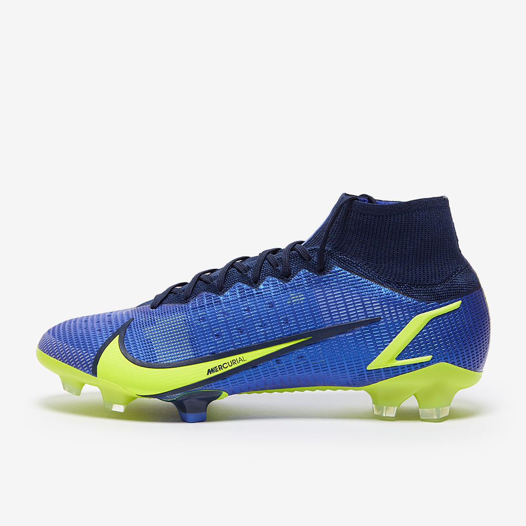 Nike Mercurial Superfly VIII Elite FG Football Boots Sapphire/Volt/Blue Void