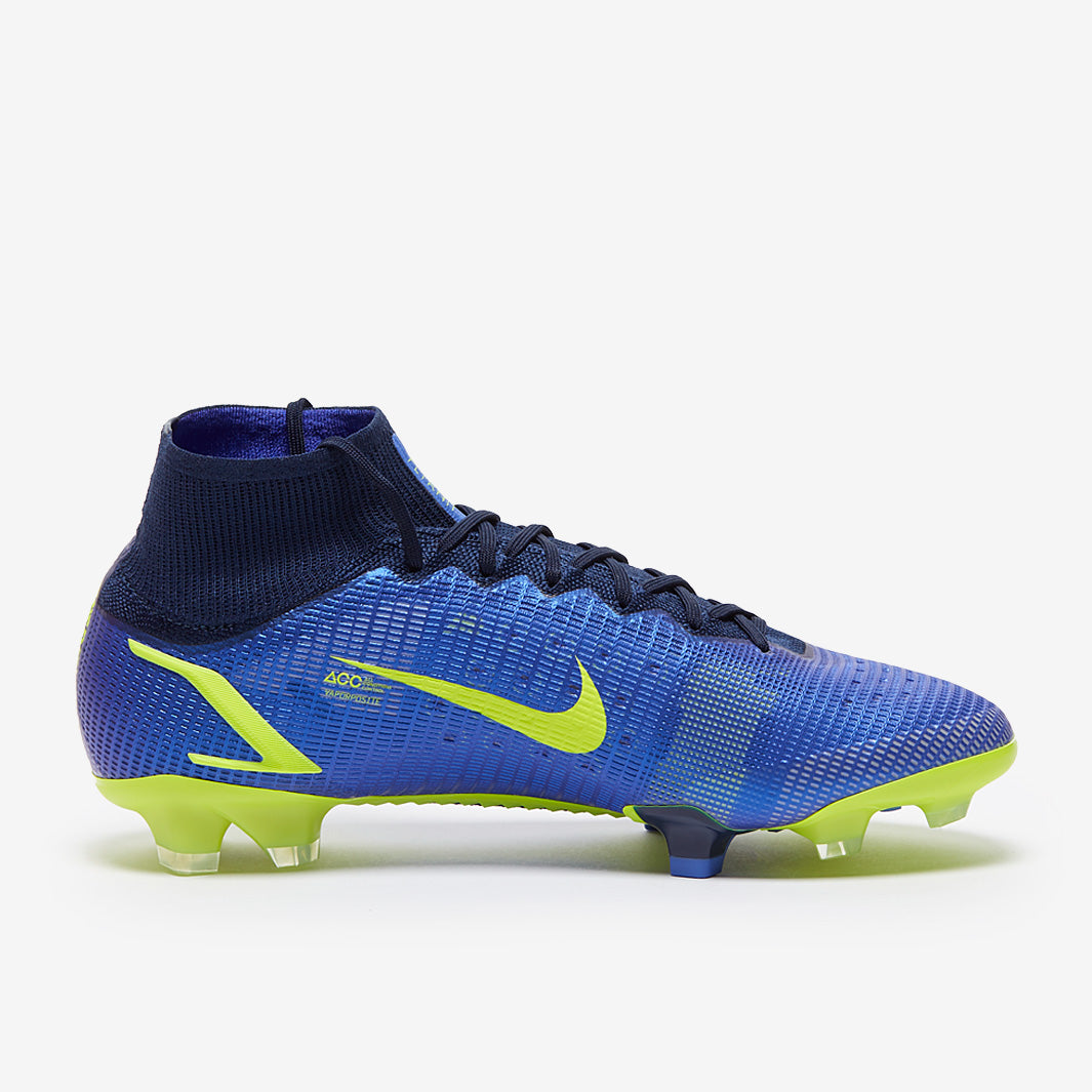 Nike Mercurial Superfly VIII Elite FG Football Boots Sapphire/Volt/Blue Void
