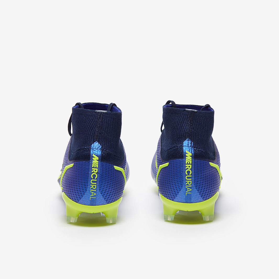 Nike Mercurial Superfly VIII Elite FG Football Boots Sapphire/Volt/Blue Void